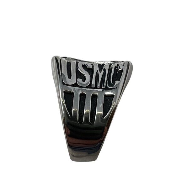 United States Marine Corps USMC Men's Size 10 Silver Class Ring Style Military - Picture 5 of 7